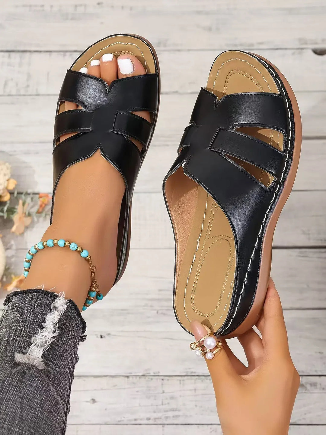 Karen™ Sandaler med Ortopædisk Komfort – Åben Tå