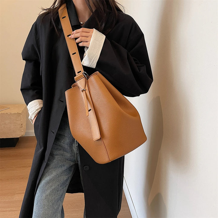 Nakoo™  Elegant Bøtteformet Taske