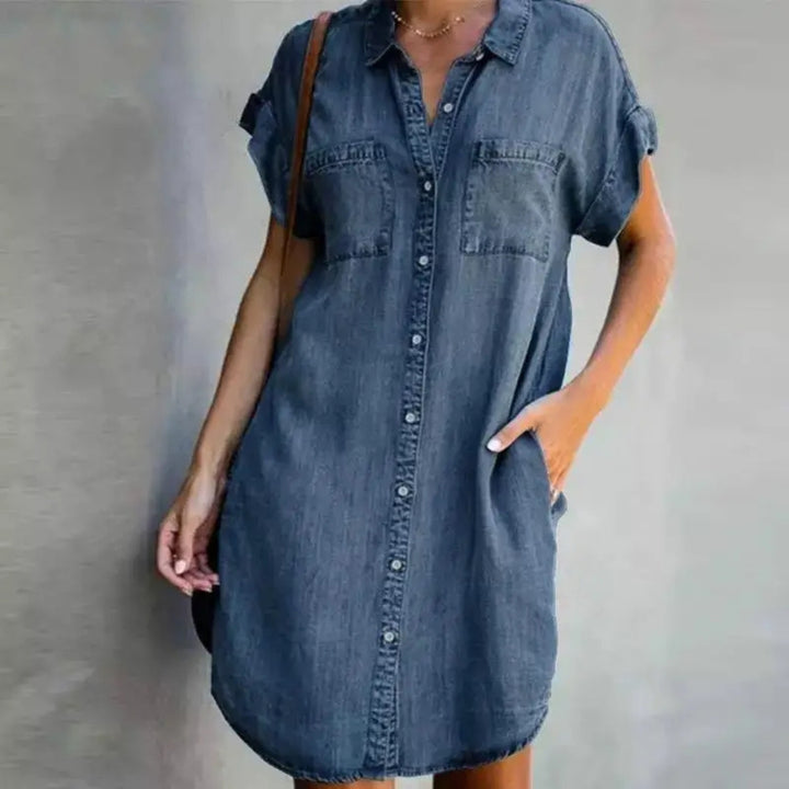 Manon™ Stilfuld A-line Denim Kjole
