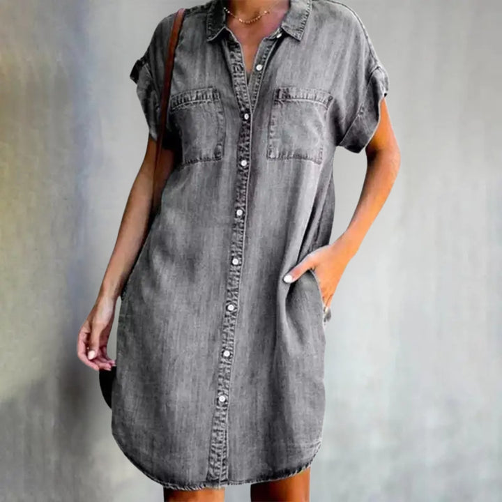 Manon™ Stilfuld A-line Denim Kjole