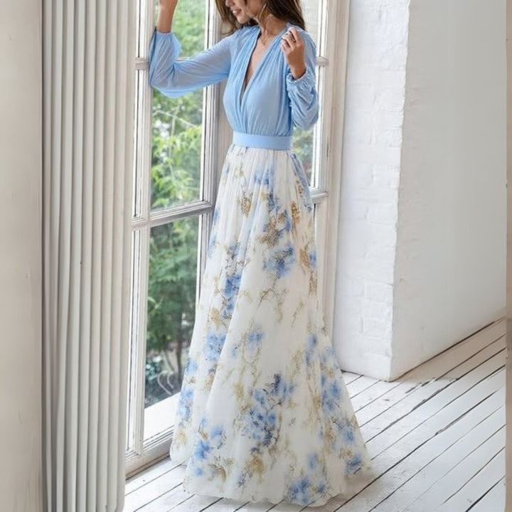 Dolores™ Lang Kjole med Blomsterprint